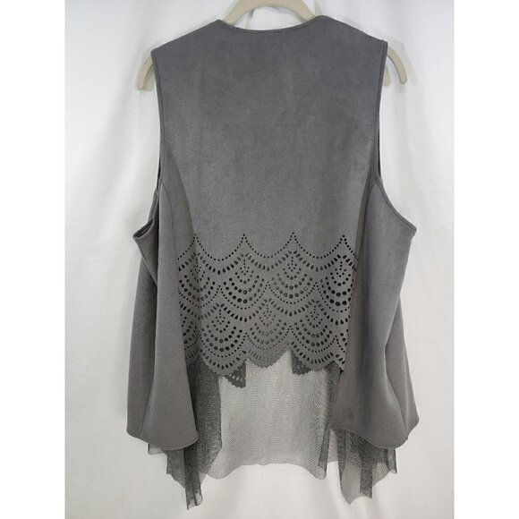 Kifayet sleeveless open front cardigan, Large - Picture 2 of 6